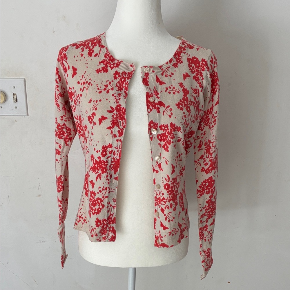 Express SET-  Floral Button-Up Cardigan & Cami